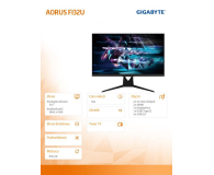 GIGABYTE 31.5'' AORUS FI32U Czarny - 653503 - zdjęcie 10